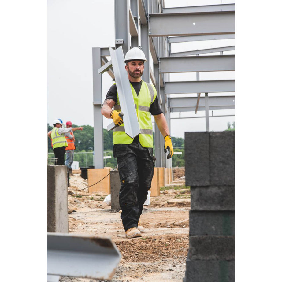 DeWalt Mens Work Trousers Black Breathable Comfort Straight Leg 30" W 33" L - Image 4