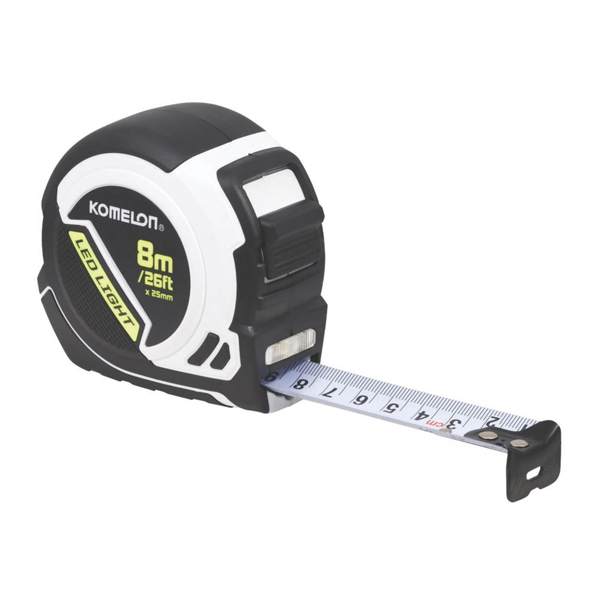 Komelon LED Light 8m Tape Measure - Image 1