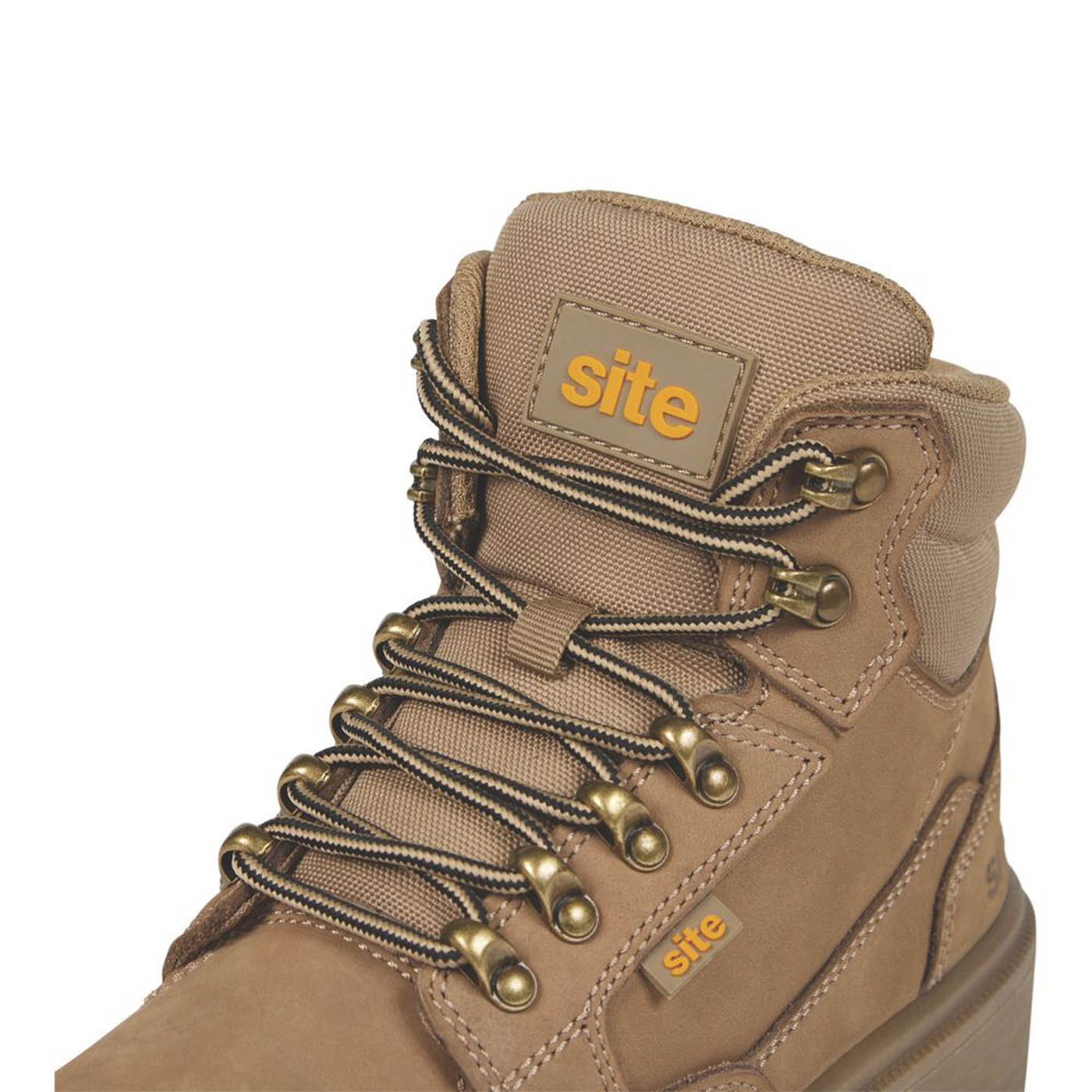 Site Womens Safety Boots Nubuck Leather Stone Steel Toe Cap Wide Fit Size 3 - Image 5