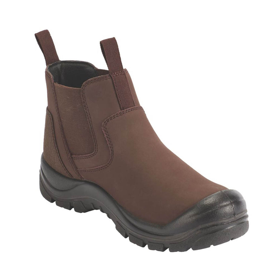 Site Safety Dealer Boots Mens Standard Fit Brown Work Shoes Steel Toe Size 11 - Image 2