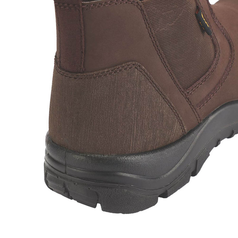 Site Safety Dealer Boots Mens Standard Fit Brown Work Shoes Steel Toe Size 11 - Image 4