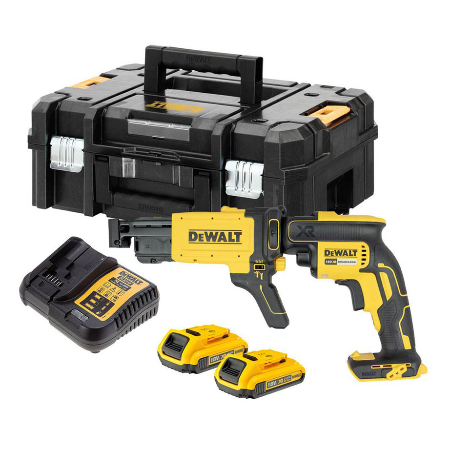 DeWalt Drywall Screwdriver Cordless 18V 2x2.0Ah DCF620D2K-GB Collated Brushless - Image 1