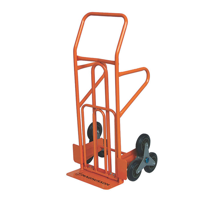 Magnusson Truck Stair Climbing Steel Orange Tri Star Wheels Easy Loading Durable - Image 1