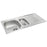 Kitchen Reversible Sink & Drainer 1.5 Bowl Onda Stainless Steel 1000 x 500mm - Image 1