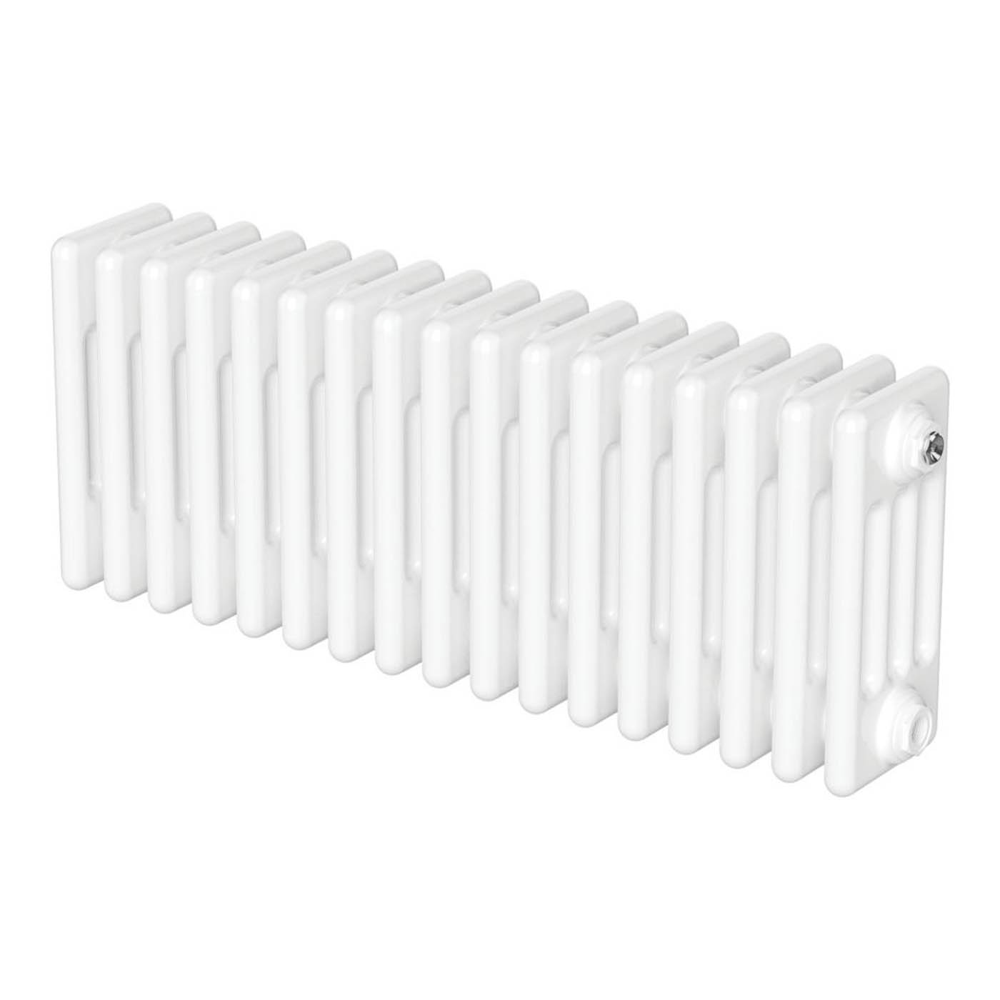 Flomasta 4 Column Radiator White Horizontal Steel Traditional (H)30x(W)78.5cm - Image 1