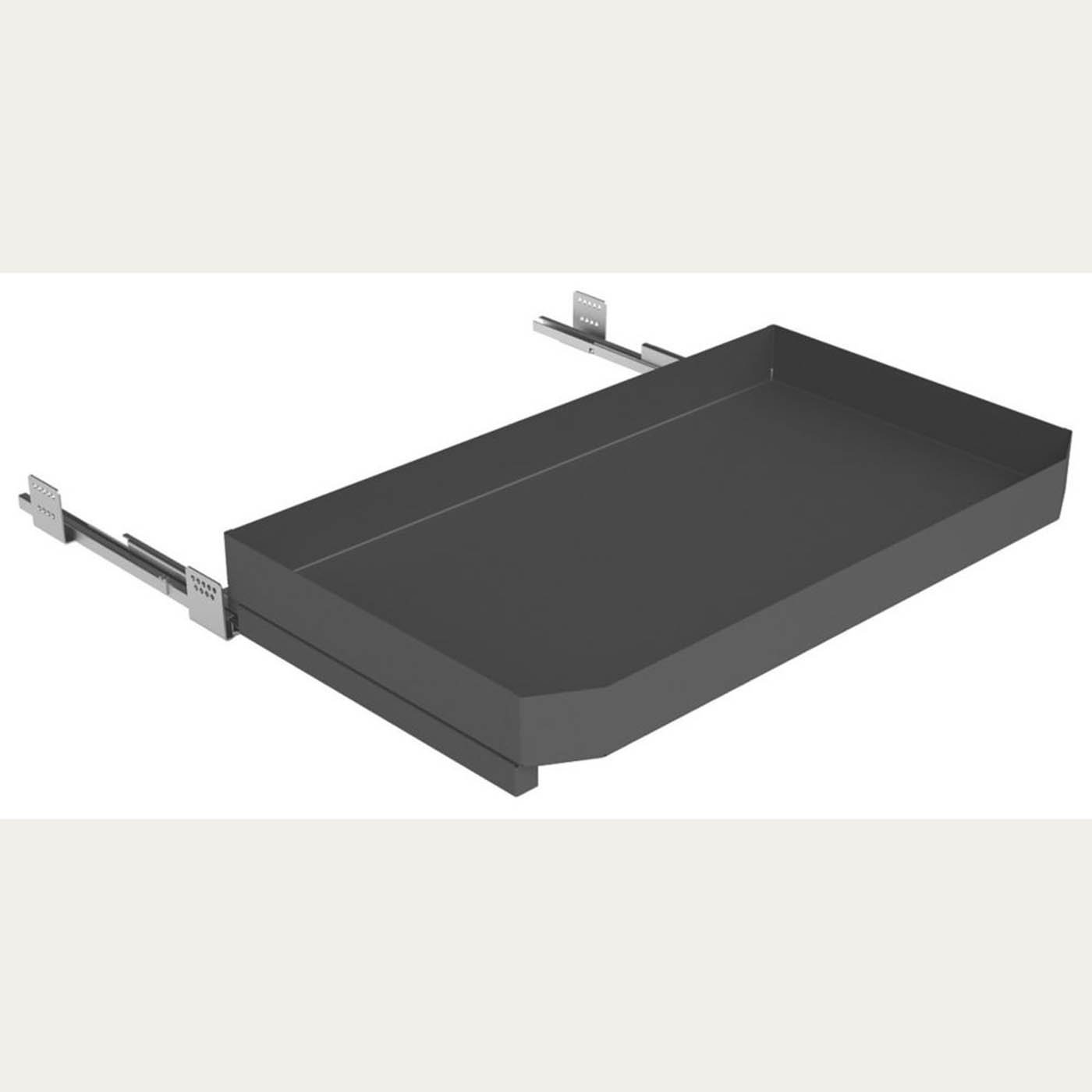 Hafele Pull-Out Kitchen Shelf with Basket Anthracite Steel Max Load 30kg 600mm - Image 1