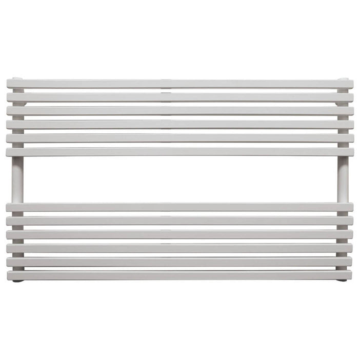 Designer Towel Rail Radiator White Flat Bathroom Warmer 672W (H)600x(W)1000mm - Image 1