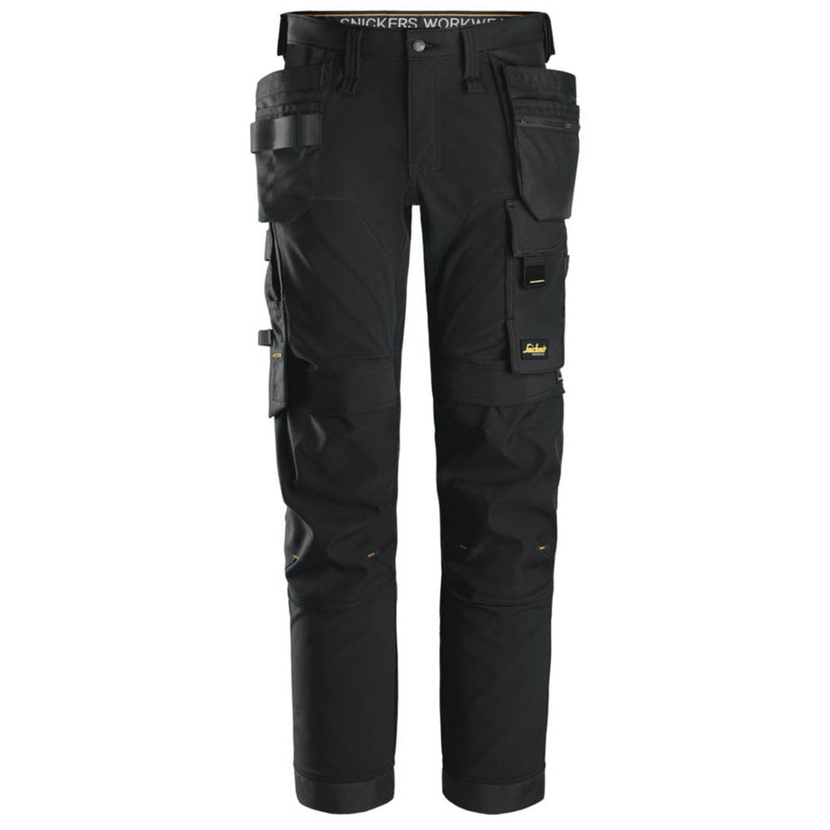 Snickers 6275 Shell Stretch Trousers Black 33" W 30" L - Image 1