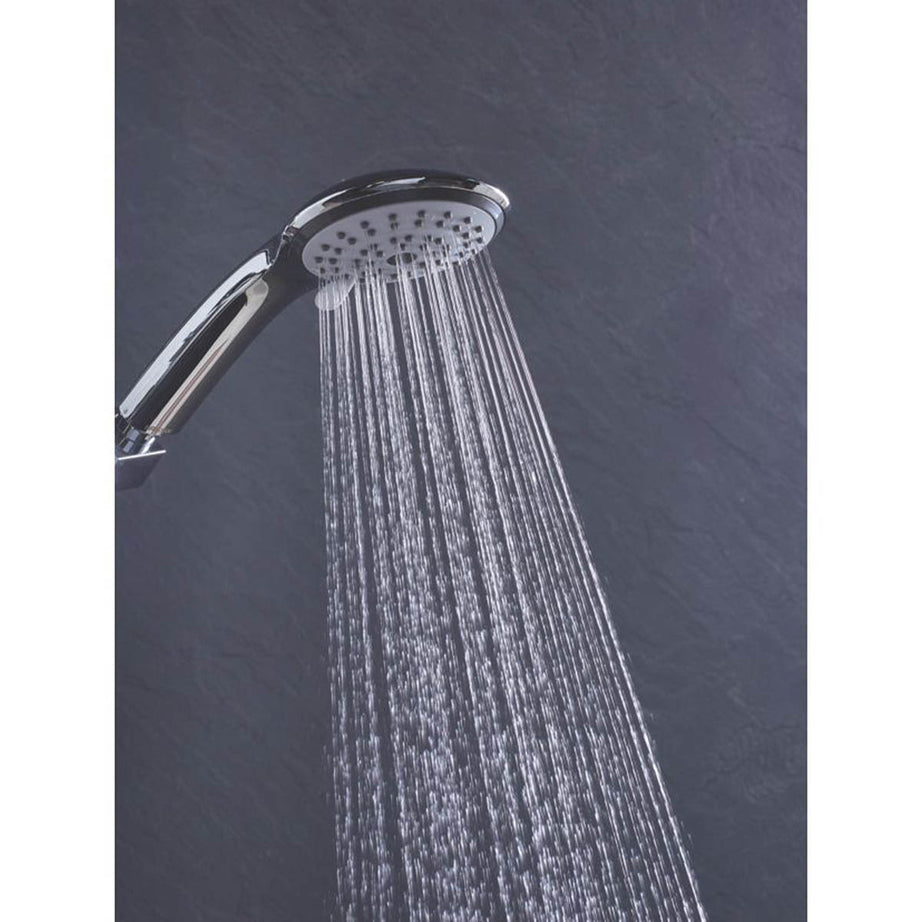Bristan Shower Head Chrome 3 Spray Patterns Round Handset Contemporary Bathroom - Image 3