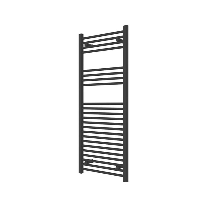 Towel Rail Radiator Black Matt Steel Bathroom Warmer Flat (H)1200(W)500 mm - Image 4