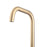 Swirl Kitchen Tap Mono Mixer Brushed Brass Double Lever Single Spout Modern - Image 2