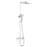 Bristan Thermostatic Mixer Shower Set Exposed Square Bar Twin Head Chrome - Image 1