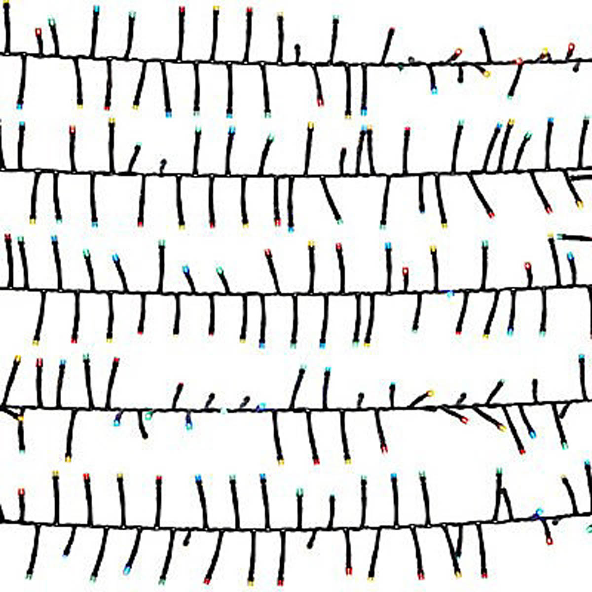 LED Christmas String Lights 2000 Multicolour Cluster Timer Indoor Outdoor Home - Image 2