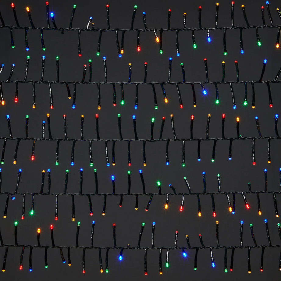 LED Christmas String Lights 2000 Multicolour Cluster Timer Indoor Outdoor Home - Image 3