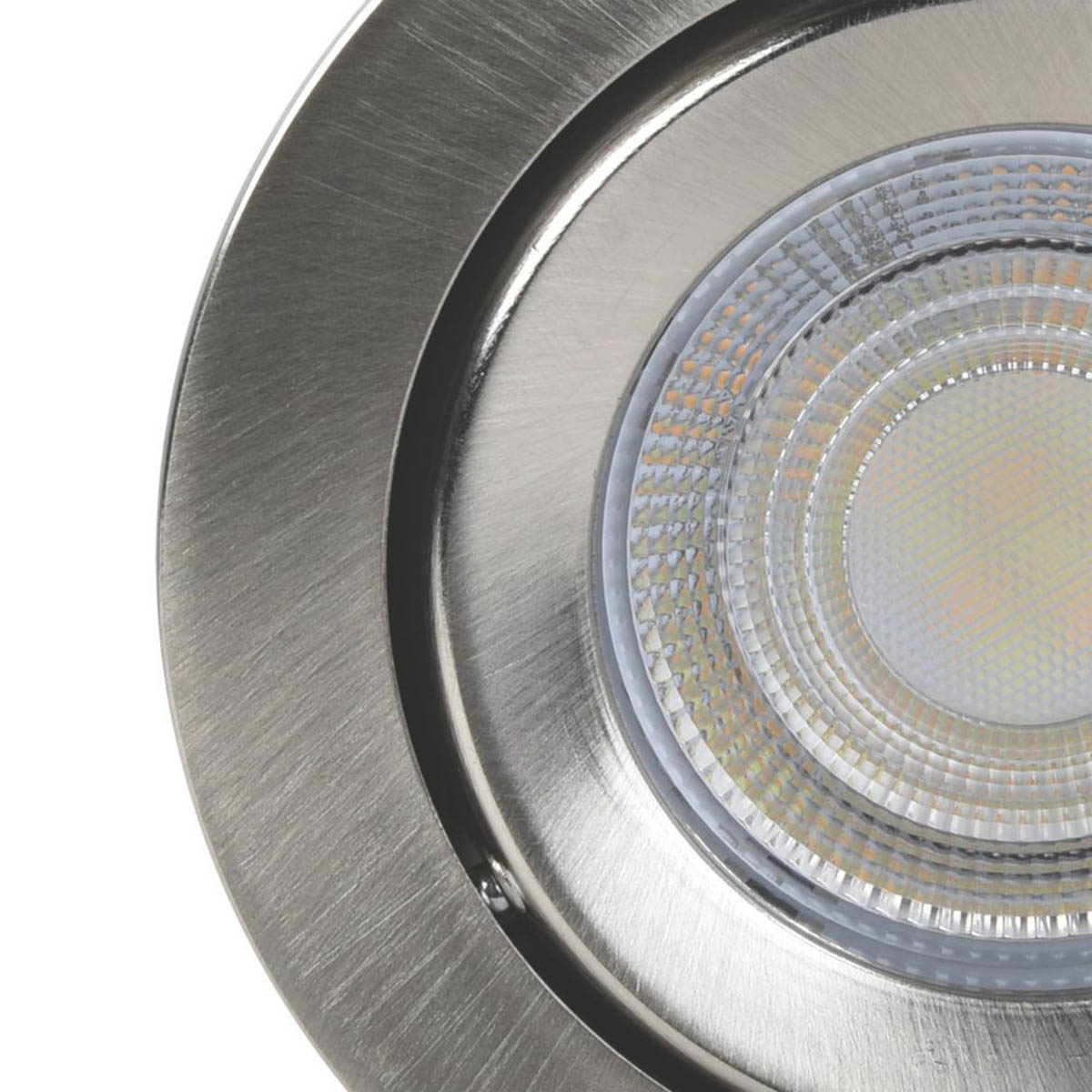 LAP LED Downlights Ubertas Tilt Brushed Nickel Variable White 420lm 10 Pack - Image 5