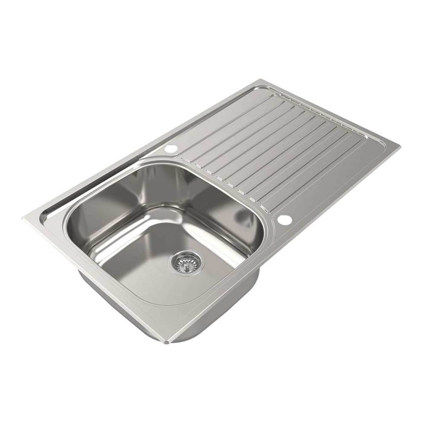 Jabiri Compact 1 Bowl  Satin Stainless Steel Sink 600mm x 500mm - Image 1