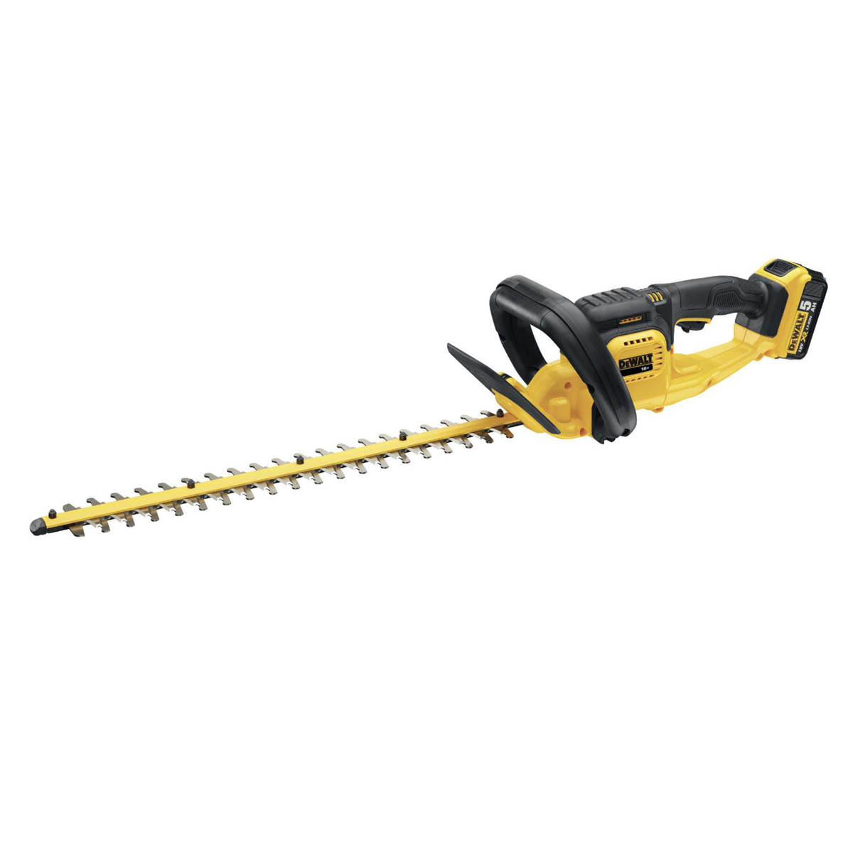 DeWalt Hedge Trimmer Cordless DCM563PB 18V 1 x 5.0Ah Li-Ion XR 55cm Lightweight - Image 1