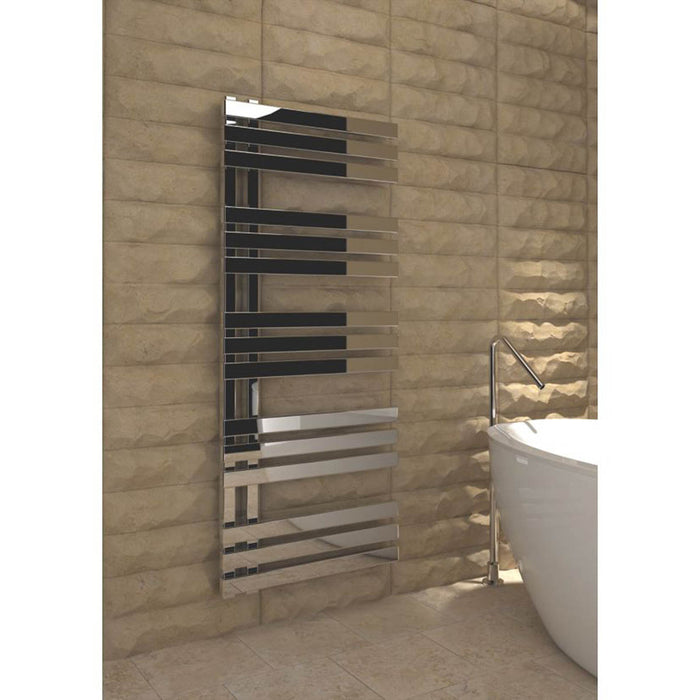 Kudox Towel Rail Radiator Flat Tevas Chrome Bathroom 1187BTU 500mm x 1200mm - Image 2