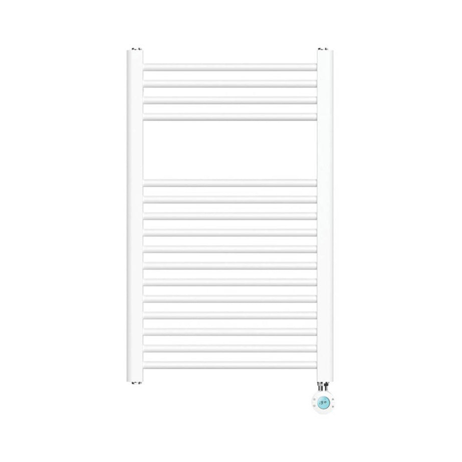 Flomasta Electric Towel Rail Radiator White Flat Bathroom Warmer (H)80x(W)50cm - Image 4