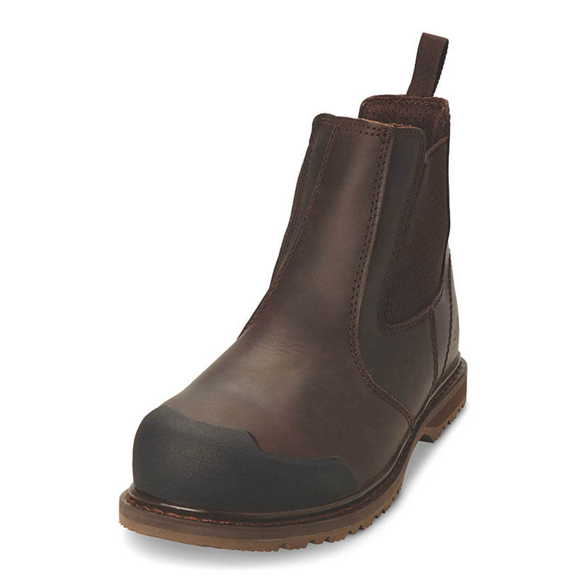 Site Safety Dealer Boots Mens Wide Fit Brown Leather Shoes Steel Toe Size 12 - Image 2