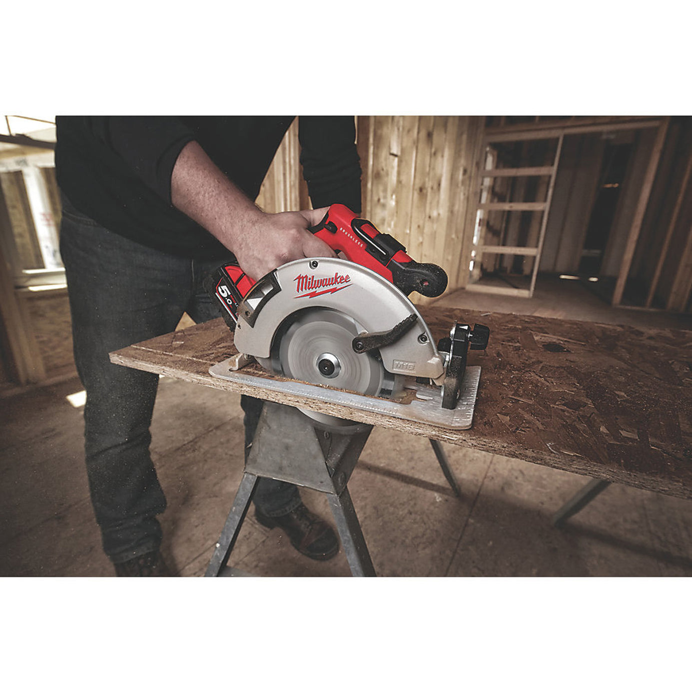 Milwaukee Circular Saw Cordless 18V 2x5.0Ah Li-Ion M18BLCS66502X 190mm Brushless - Image 4