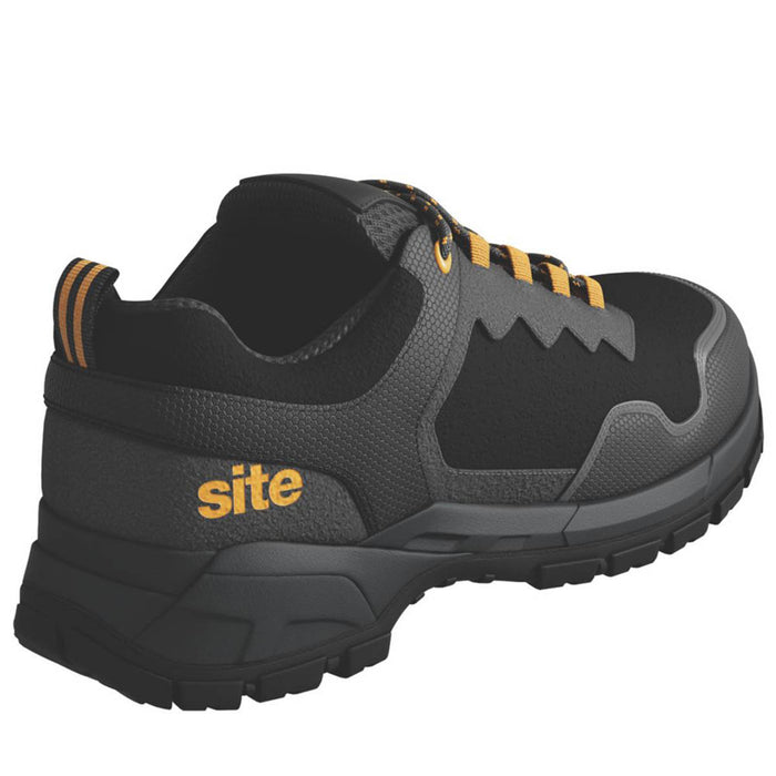 Site Safety Trainers Mens Steel Toe Cap Standard Fit Black Lightweight Size 12 - Image 3