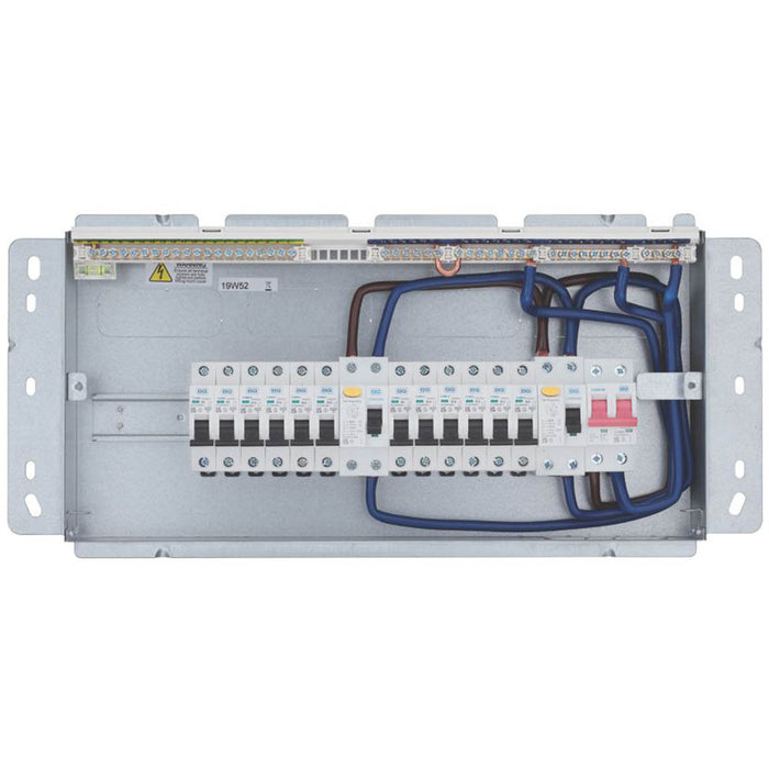 BG Consumer Unit Electrical Enclosure Box Dual RCD Populated 12 Way 22 Module - Image 2