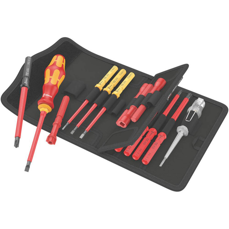 Wera Screwdriver Set Tool Finder VDE Interchangeable Insulated 18 Pieces - Image 1