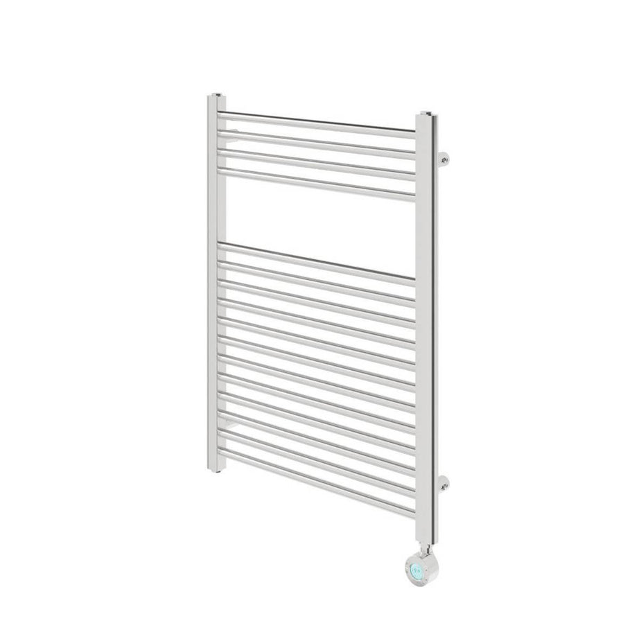 Flomasta Electric Towel Radiator Chrome Flat 800mm x 600mm 853BTU - Image 1