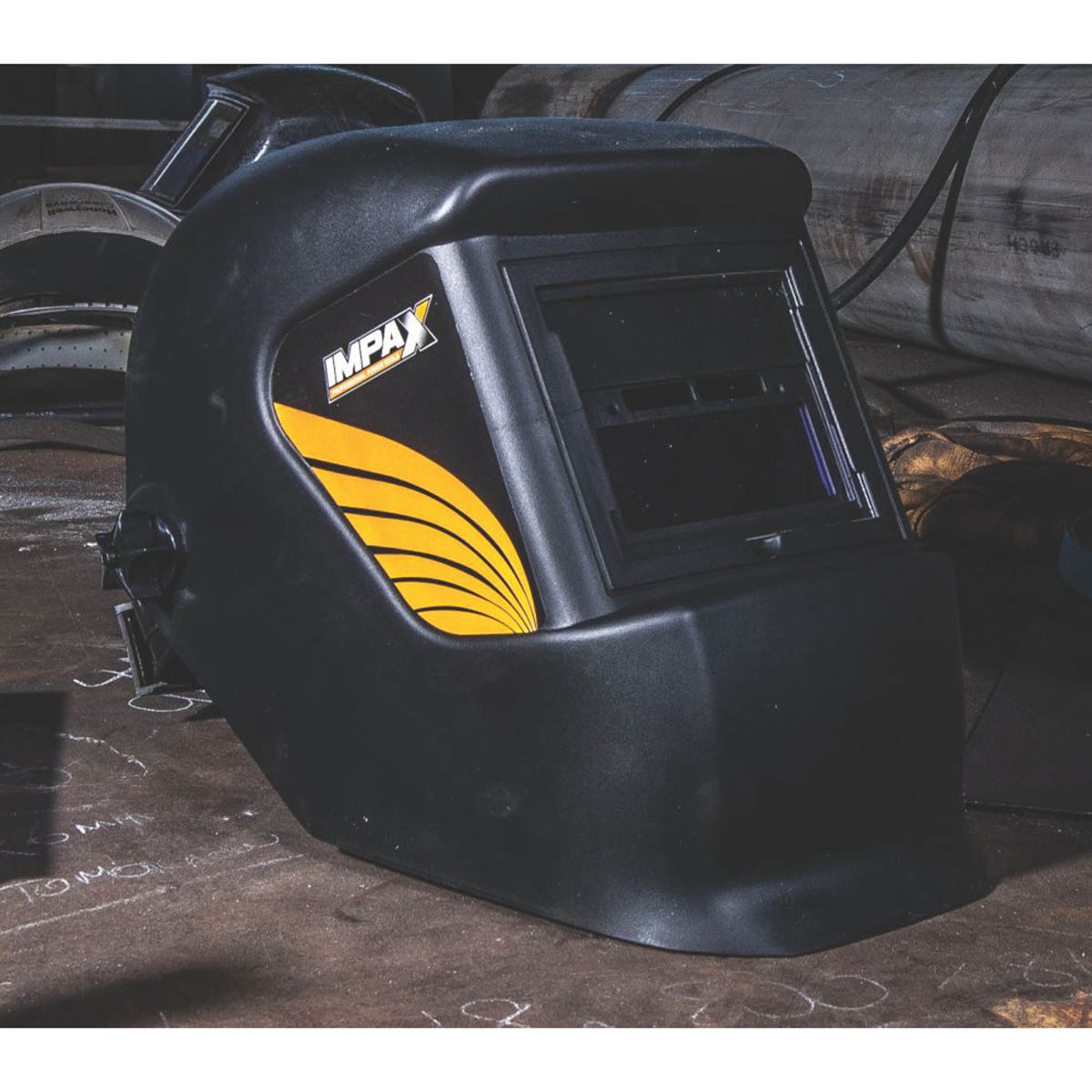 Impax Automatic Welding Helmet IM-ACC-AWH Unisex Black Solar Powered Mask - Image 5