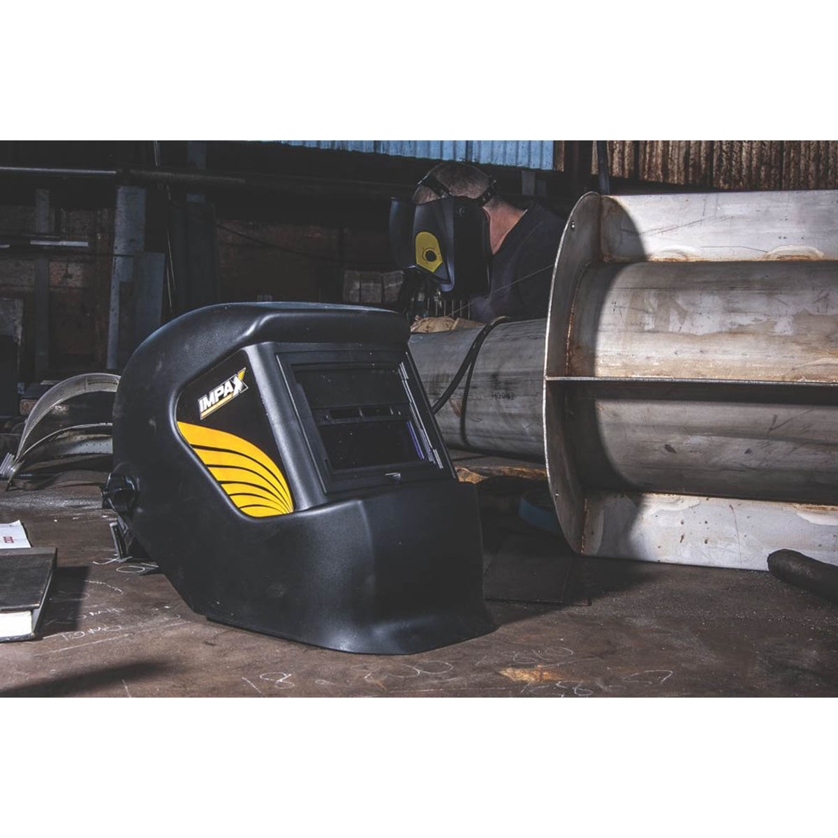 Impax Automatic Welding Helmet IM-ACC-AWH Unisex Black Solar Powered Mask - Image 6