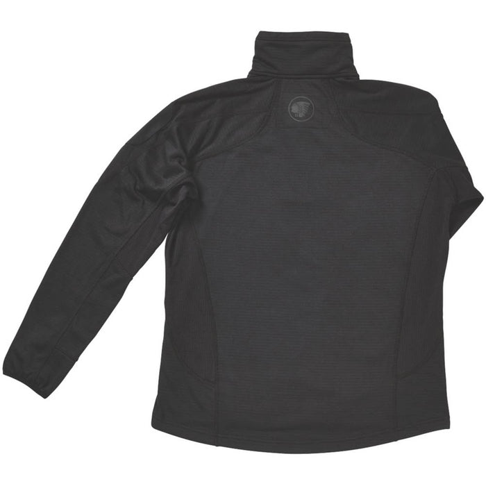 Fleece Jacket Mens Black Breathable Half-Length Zip Medium 37-39" Chest - Image 3