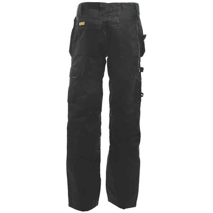 DeWalt Work Trousers Mens Straight Leg Black Multi Pocket Breathable 38"W 31"L - Image 3
