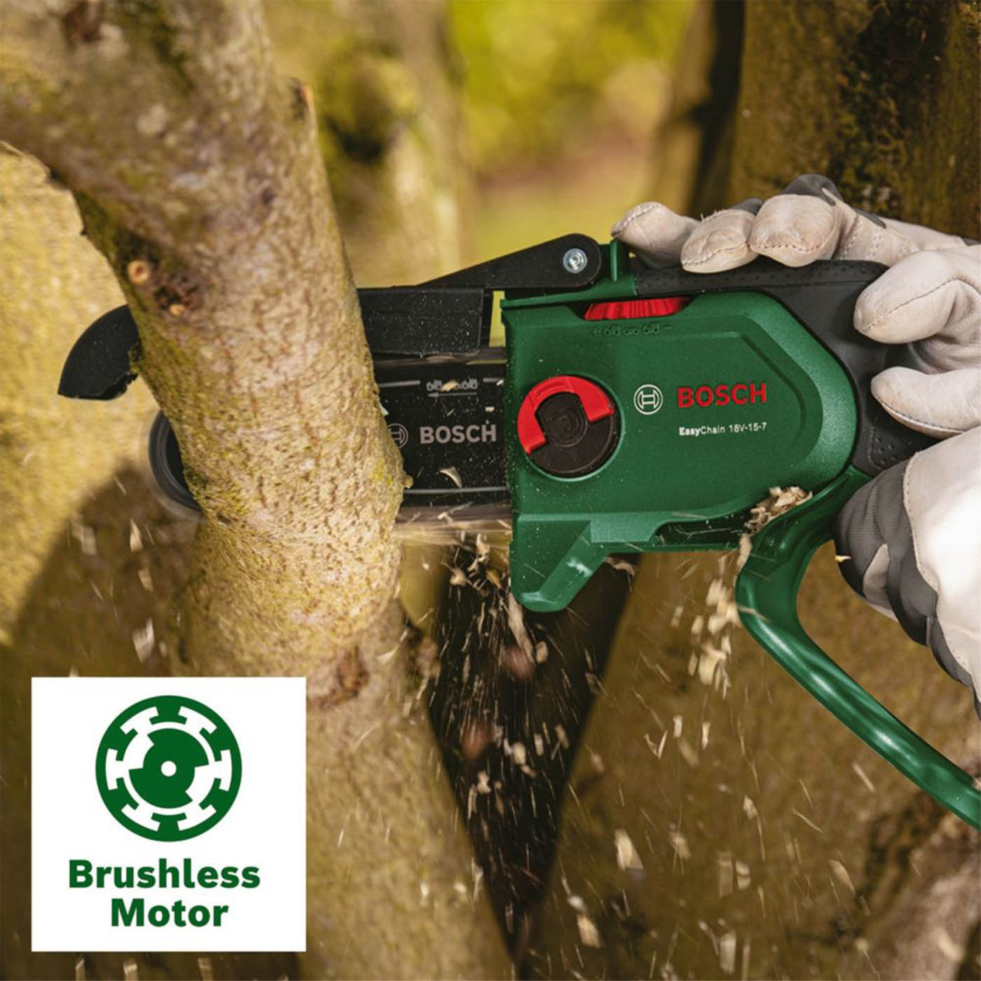 Bosch Mini Chainsaw EasyChain 18V-15-7 Cordless 18V 1 x 2.5Ah Li-Ion 15cm - Image 4
