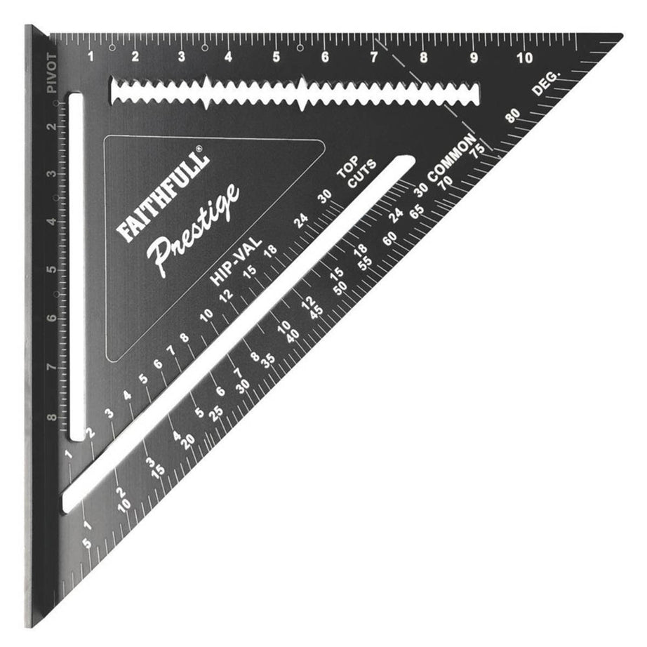 Roofing Rafter Square Layout Angle Aluminium Imperial Black 12" (300mm) - Image 1