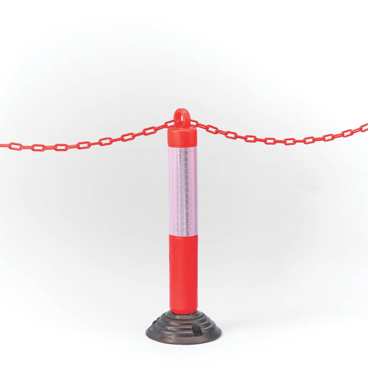 Mottez High Visibility Bollard Orange Road Parking Barrier Flexible Base 800mm - Image 2