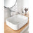 Basin Mixer Tap Tall Bathroom Brass Silver Modern Deck Mount Single Lever - Image 3
