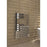Towel Rail Radiator Heater 304W 1039 BTU Chrome Plated Designer Curved Profile - Image 1