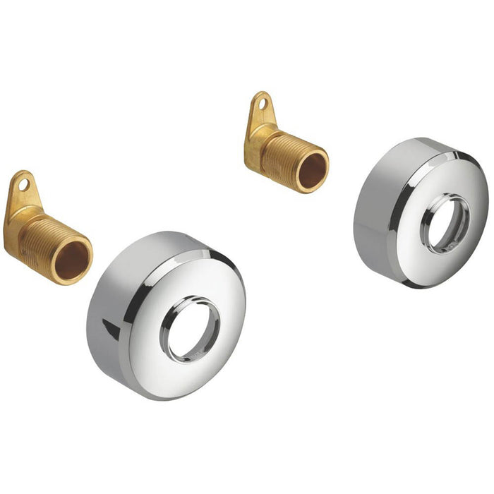 Mira Bar Valve Fixing Kit Chrome Brass Round ABS Covers Solid Easy Installation - Image 2
