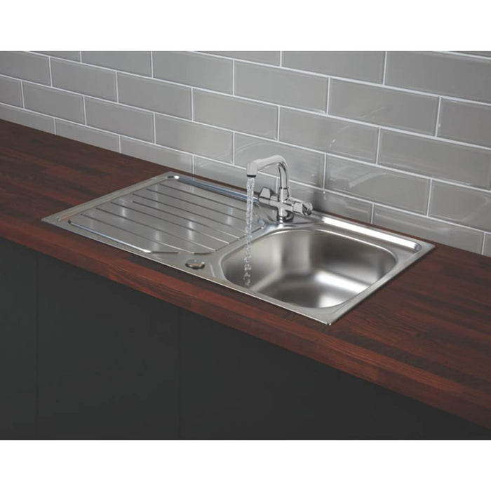 Franke Sink & Mixer Tap Inset Stainless Steel Contemporary Reversible Drainer - Image 5