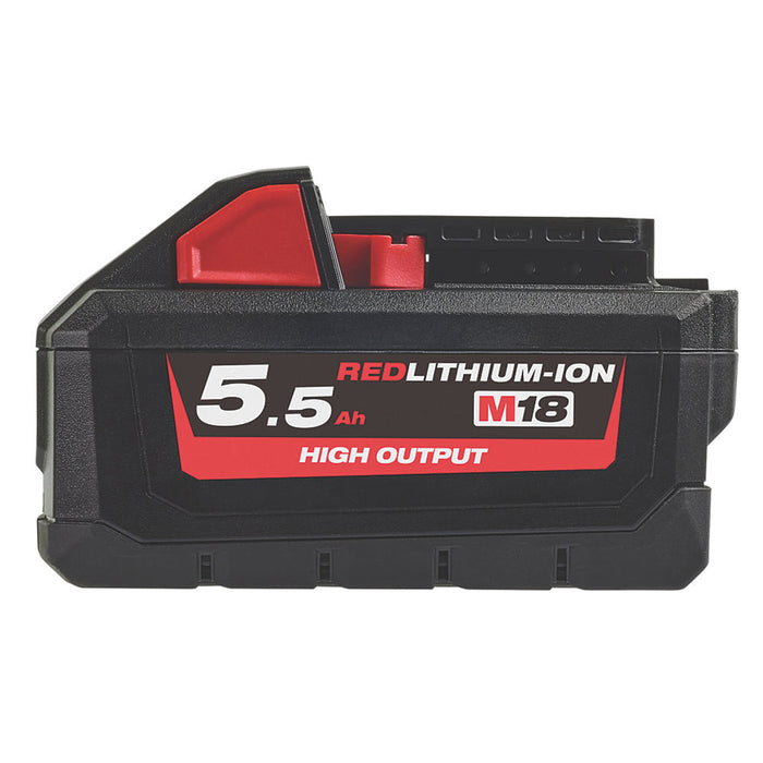 Milwaukee High Output Battery M18 5.5Ah 18V Li-lon Redlithium - Image 2