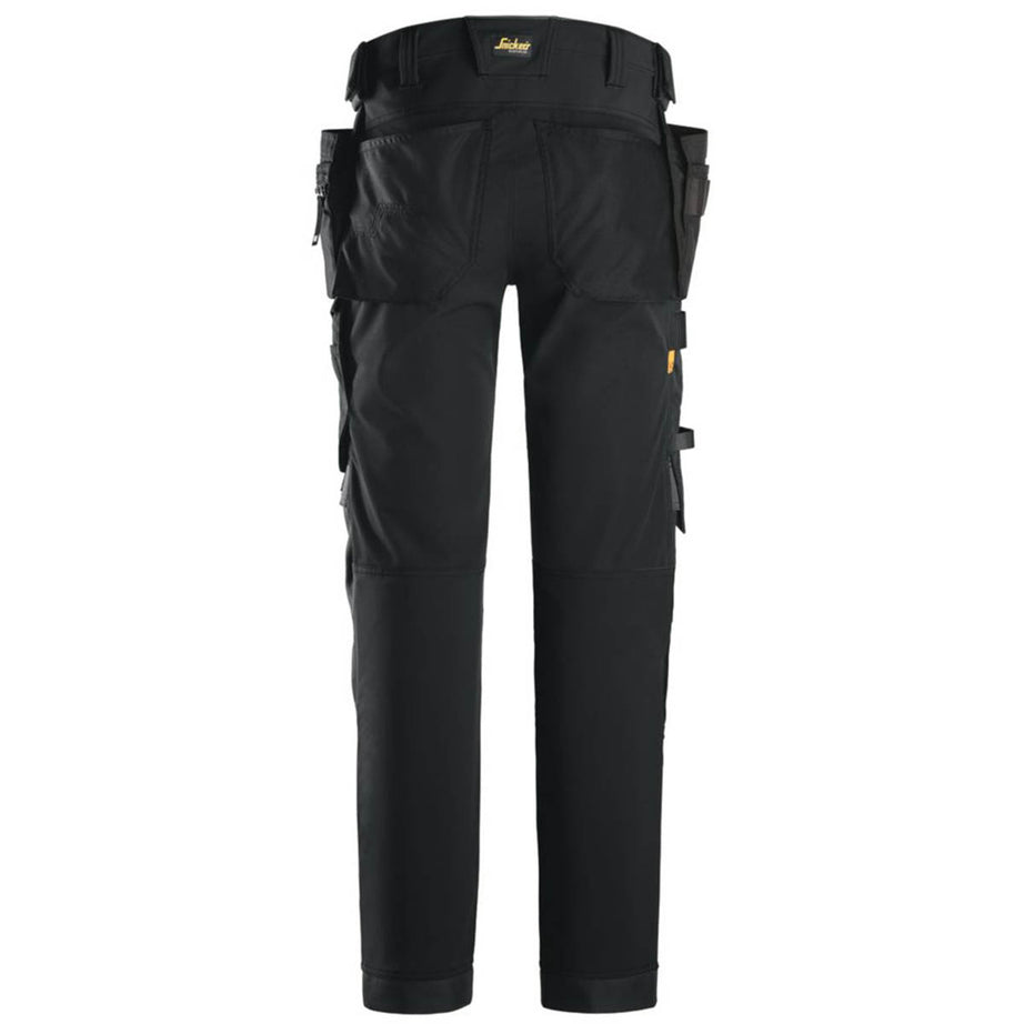 Snickers Work Trousers Mens Slim Fit Black Stretch Multi Pockets Cargo 36"W 30"L - Image 3