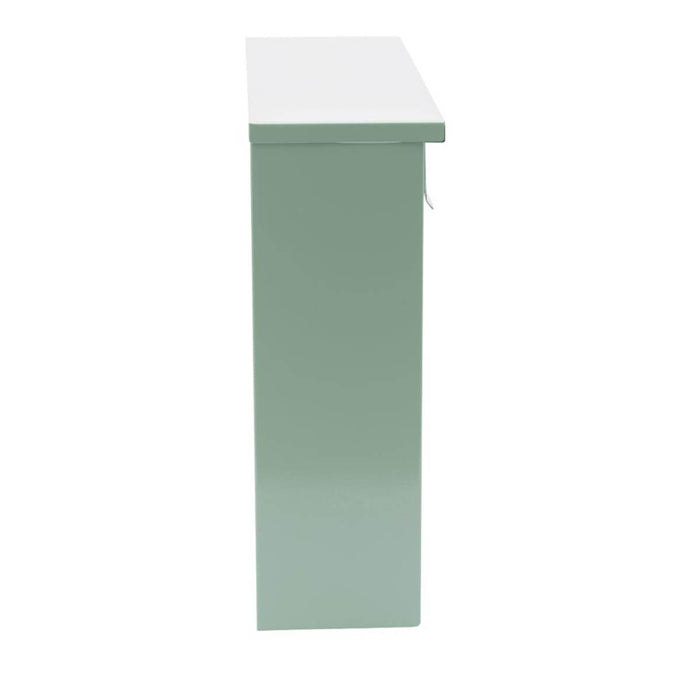 Post Box Green Lockable 2 Keys Steel Wall Mounted Parcel Letterbox Outdoor - Image 3