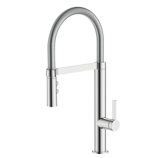 Kitchen Tap Mono Mixer Chrome Single Lever Pull Out Spout Modern Faucet - Image 1