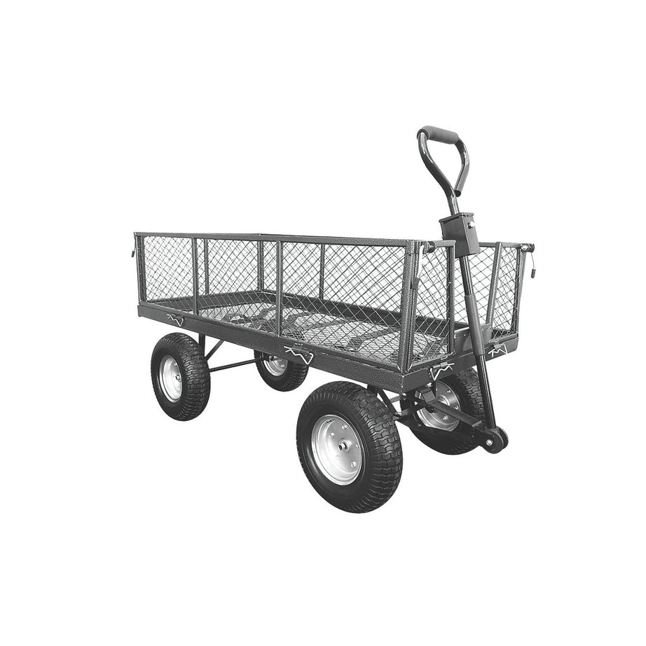 Garden Trolley Large Heavy Duty 350 Kg Metal Cart Mesh Wagon Barrow Truck - Image 2