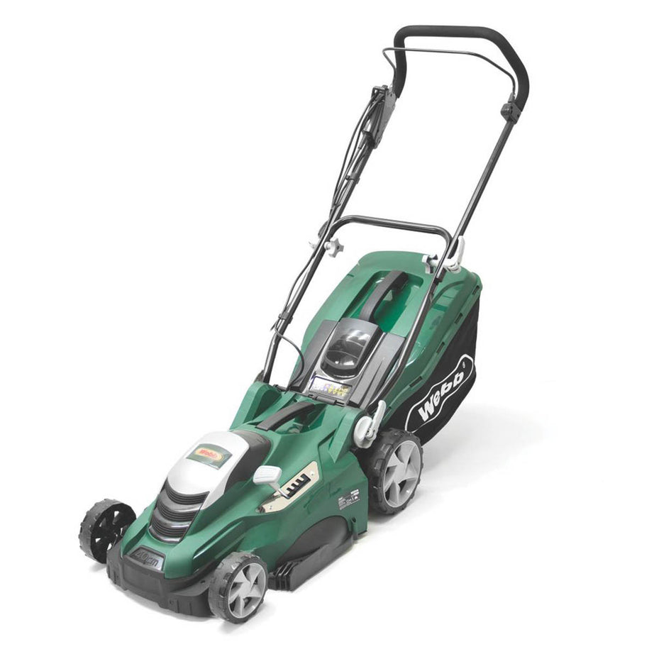 Webb Lawn Mower Electric ClassicWEER40 Rotary Garden 40cm Grass Cutter 1800W - Image 1