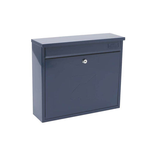 Burg-Wachter Post Box Galvanised Steel Blue 2 Keys Lockable Powder-Coated - Image 1