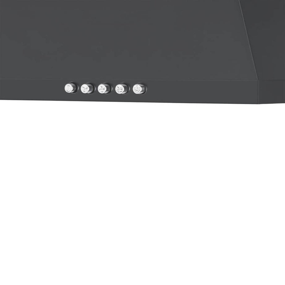 Kitchen Chimney Hood Extractor Black Adjustable Height Recirculate 3 Speed 598mm - Image 4