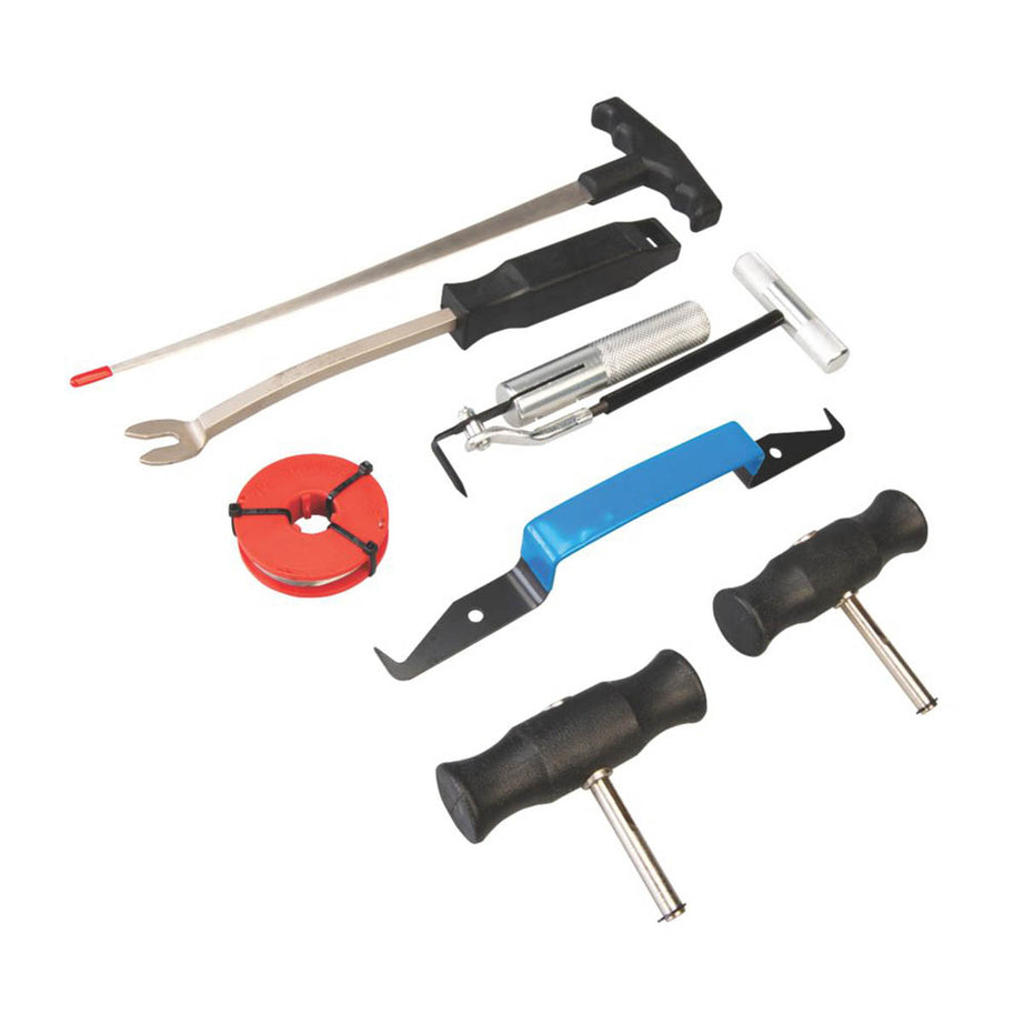 Silverline Windscreen Removal Kit Automotive Wind Glass Garage Hand Tool 7 Pcs - Image 1
