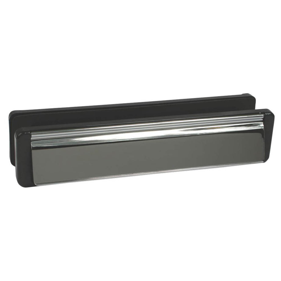 Fab and Fix Letter Plate Zinc Alloy Chrome External Anti Snap Flap 310 x 68mm - Image 2